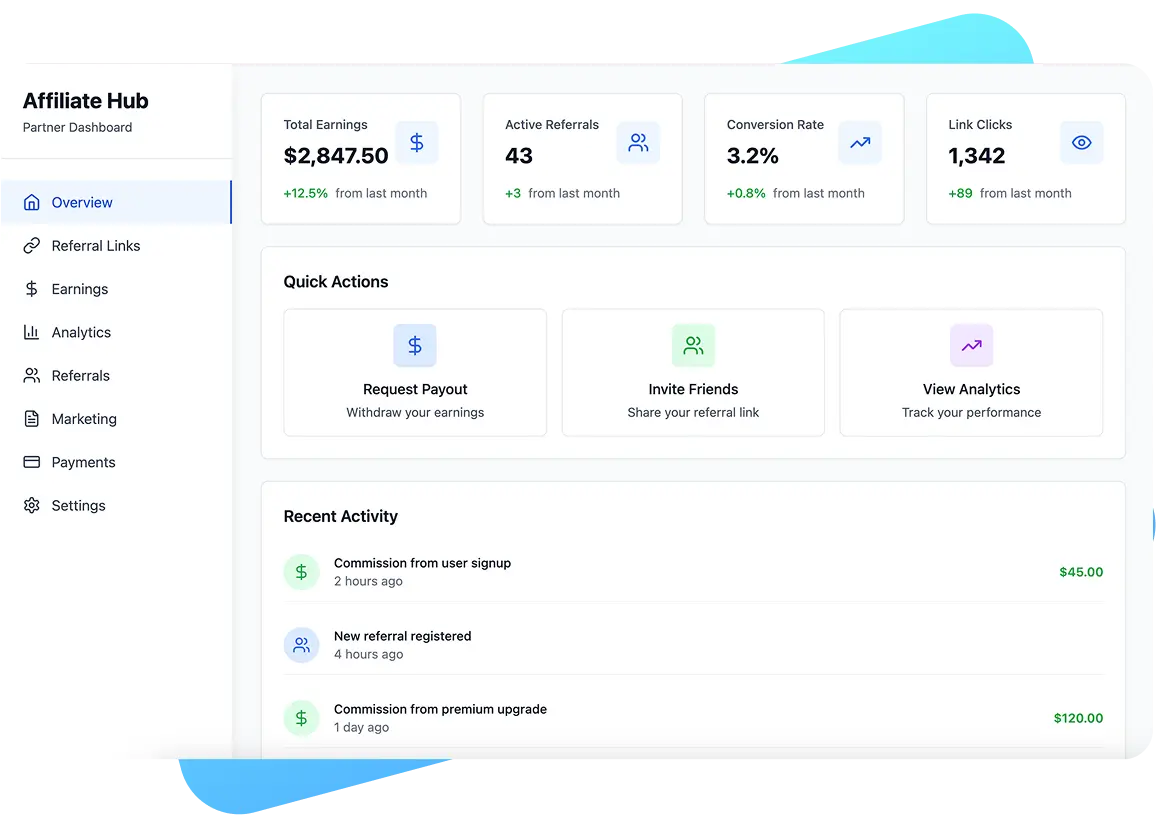 Affiliate Dashboard